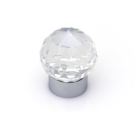 Topex Large Round Swarovski Crystal Knob P9376CRL.30-001
